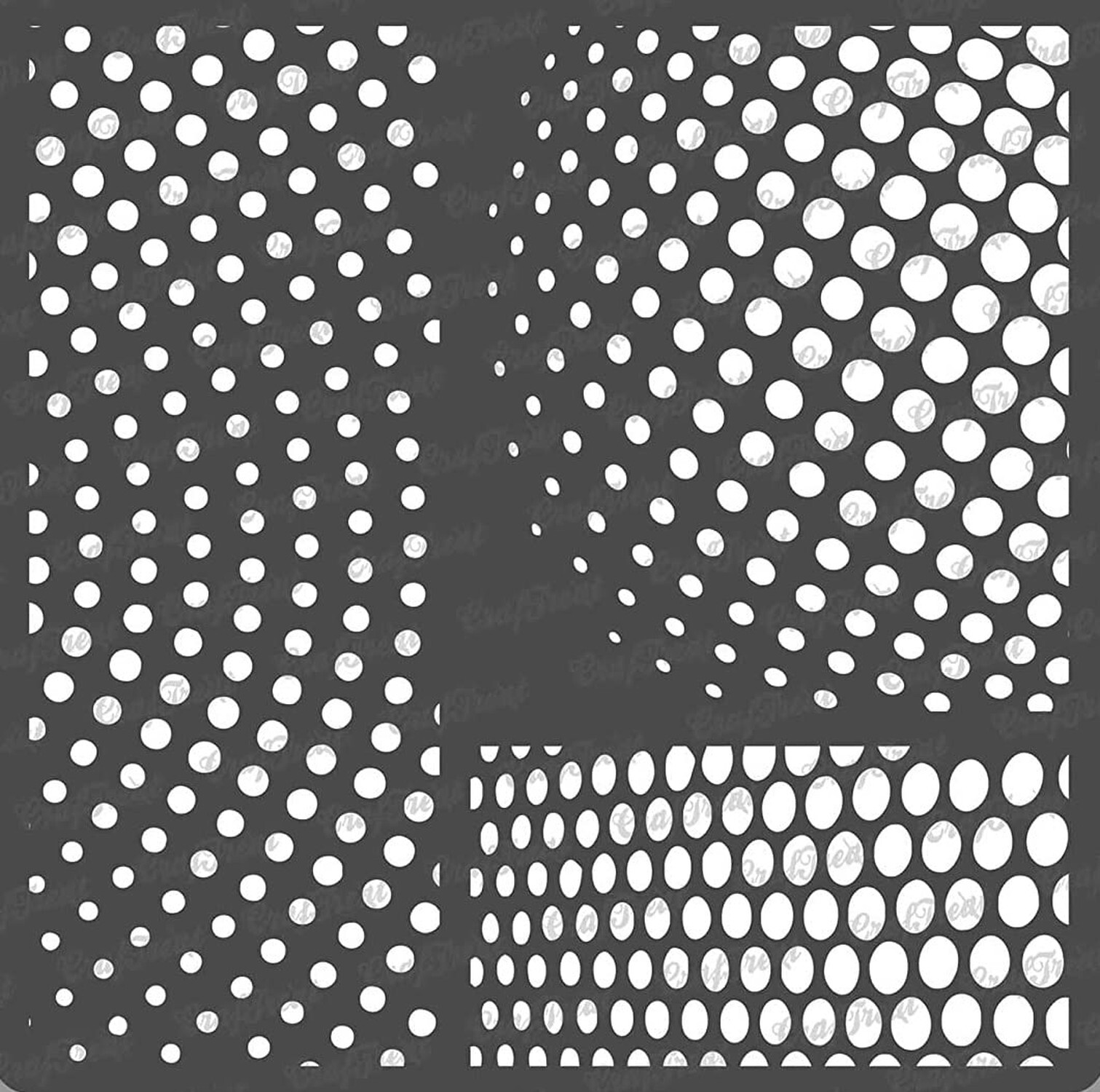 CrafTreat Reusable Circle Pattern Stencils for Painting on Wood, Canvas, Pape... gallery