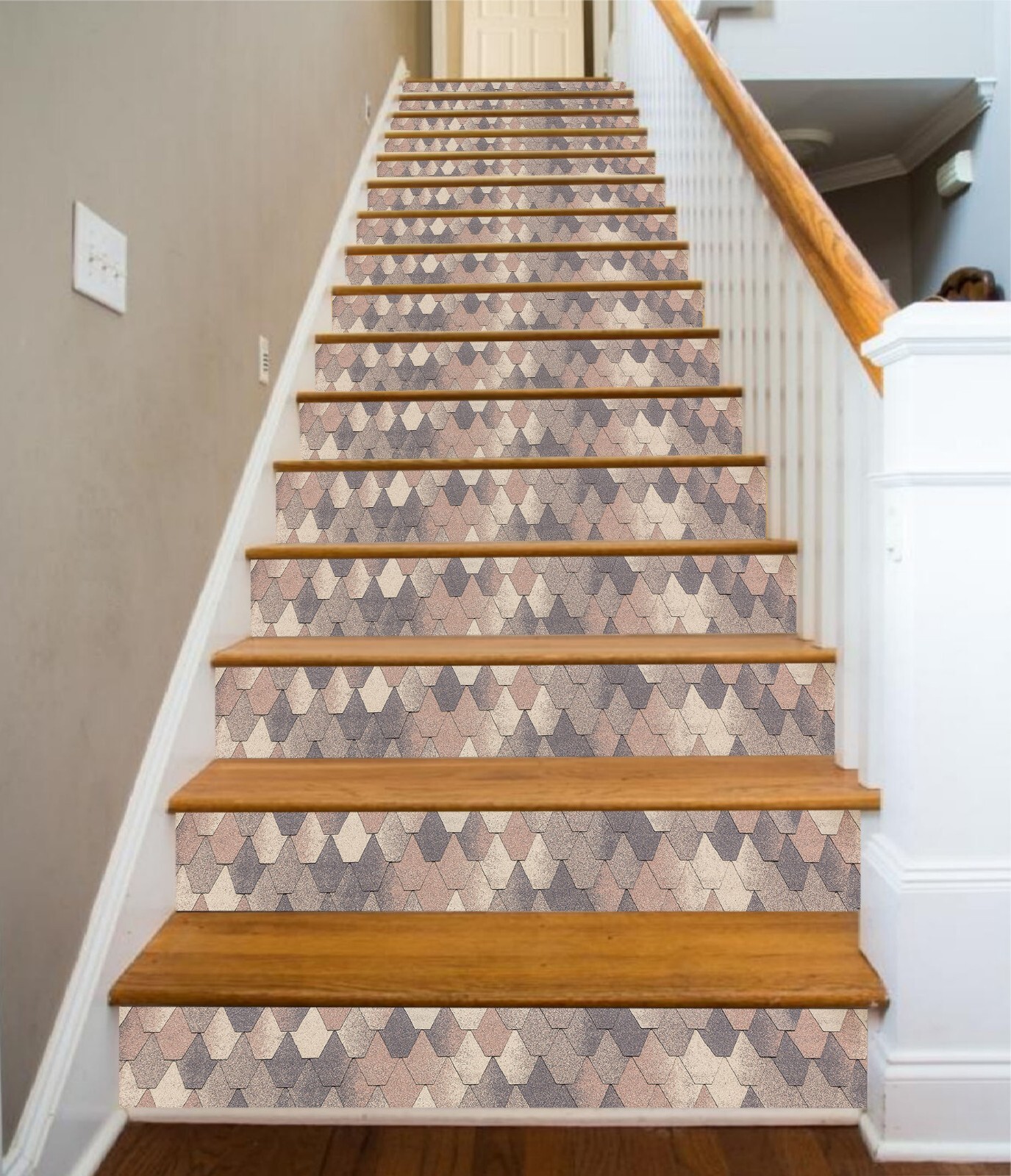 3D Sands Pattern AZ651 Stair Risers Decoration Mural Vinyl Wallpaper Kay gallery