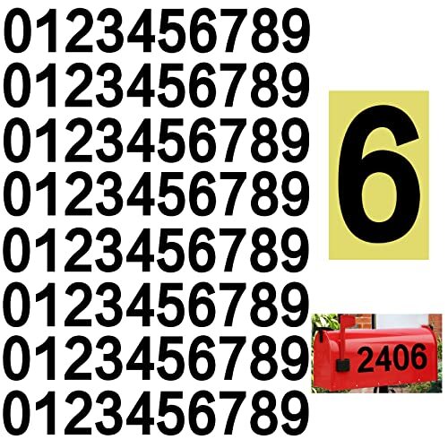 0-9 Reflective Vinyl Mailbox Numbers Stickers for Outside 8 Set 2 Inch gallery