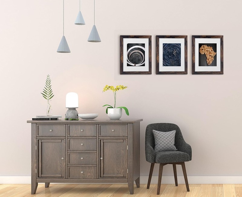 Versatile 2-Pack Wooden Frames - 8x10 & 5x7 Display Options for Memories gallery