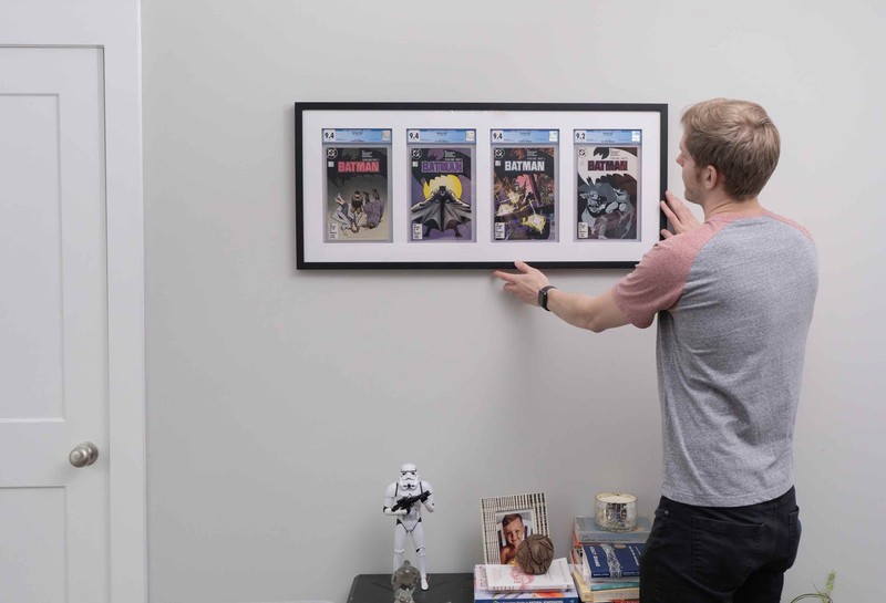 Black Comic Book Frame With White Mat For 1 Graded Comic Book gallery