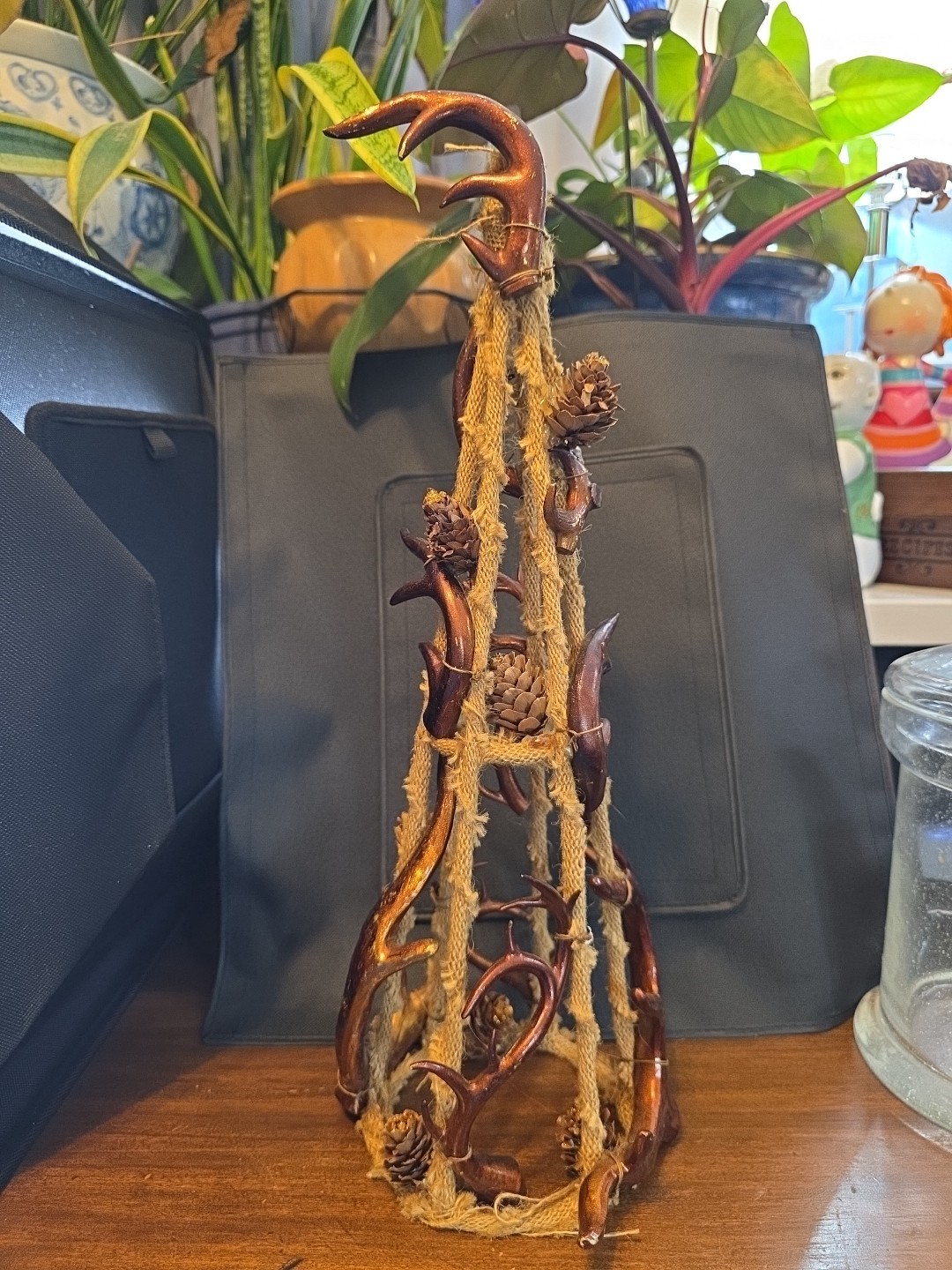 Faux Deer Antler Handmade Rustic Tabletop Tree Or Decor Centerpiece 17' Tall 5'w gallery