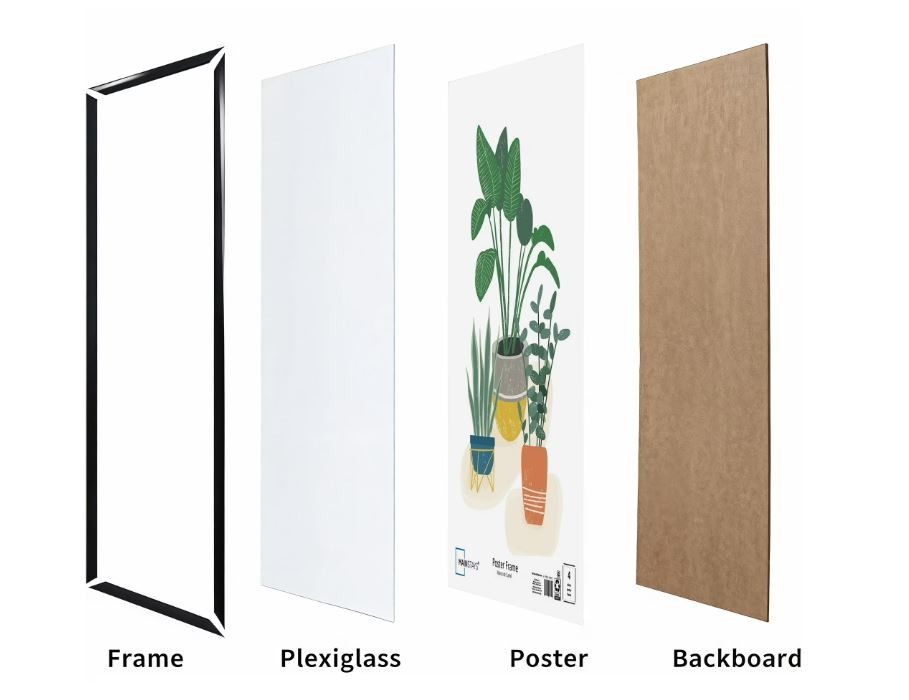 Mainstays 24x36 Basic Black Poster Frame Free & Fast Shipping Black poster frame gallery
