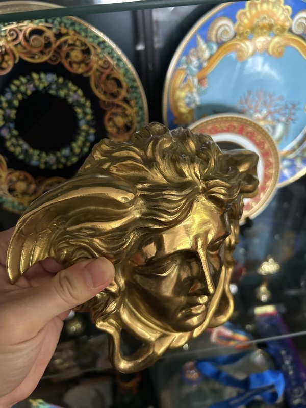 Extra Large Medusa Head Solid Brass Wall Plaque gallery