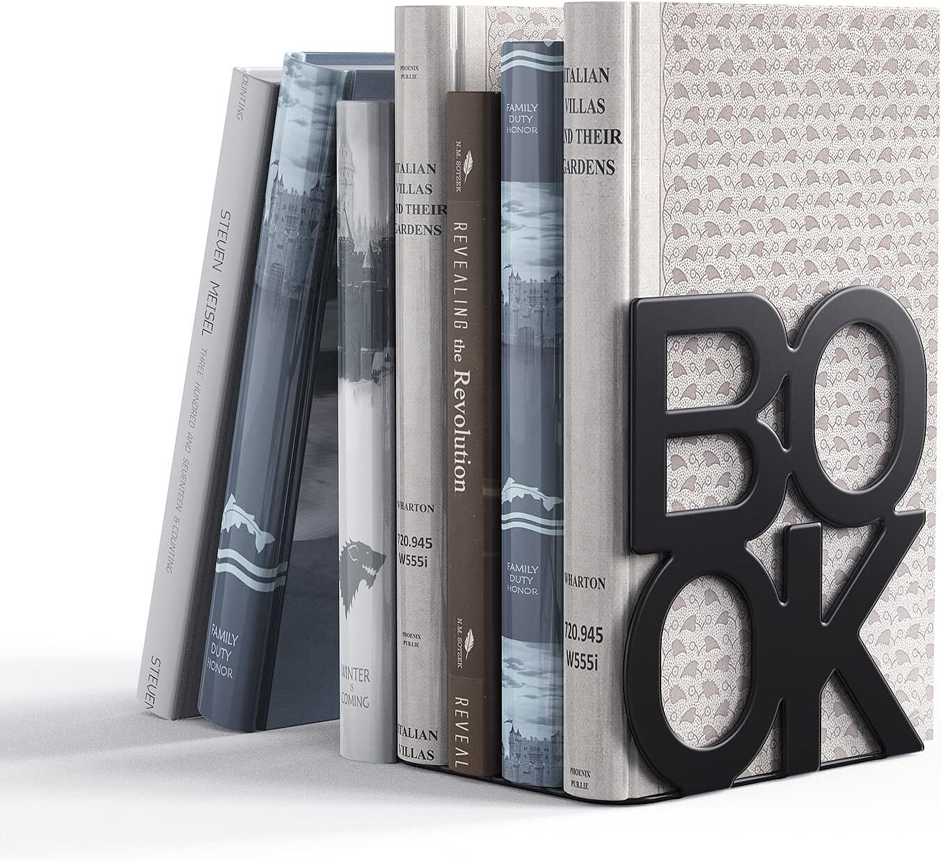 Book Ends - Decorative Metal Book Ends Supports for Bookrack Desk,Books, Unique gallery