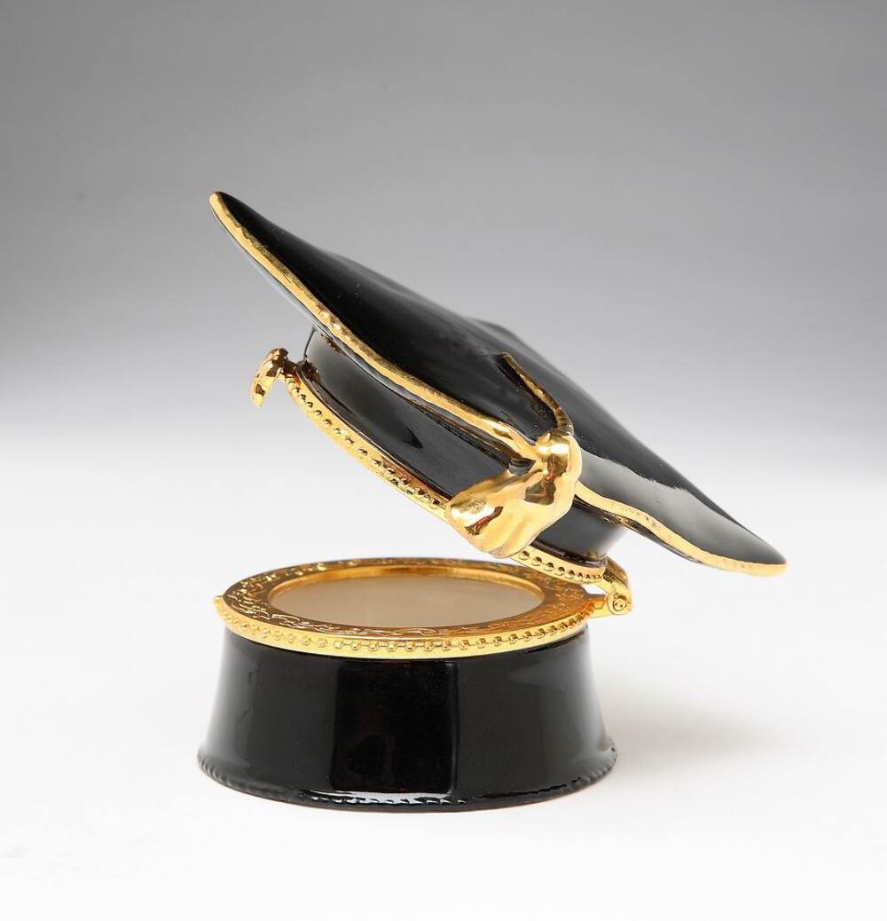 Ceramic Graduation Hat Hinge Box, Home Décor, Graduation Gift, Gift for Son, Gif gallery
