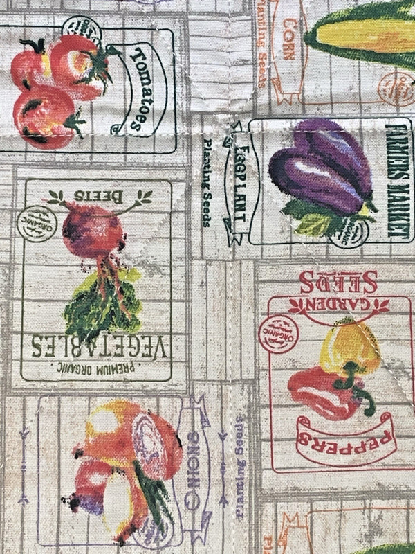 Large Thick Double Sided Deep Vegetable Basket Liner Fabric Garden 100% Cotton gallery