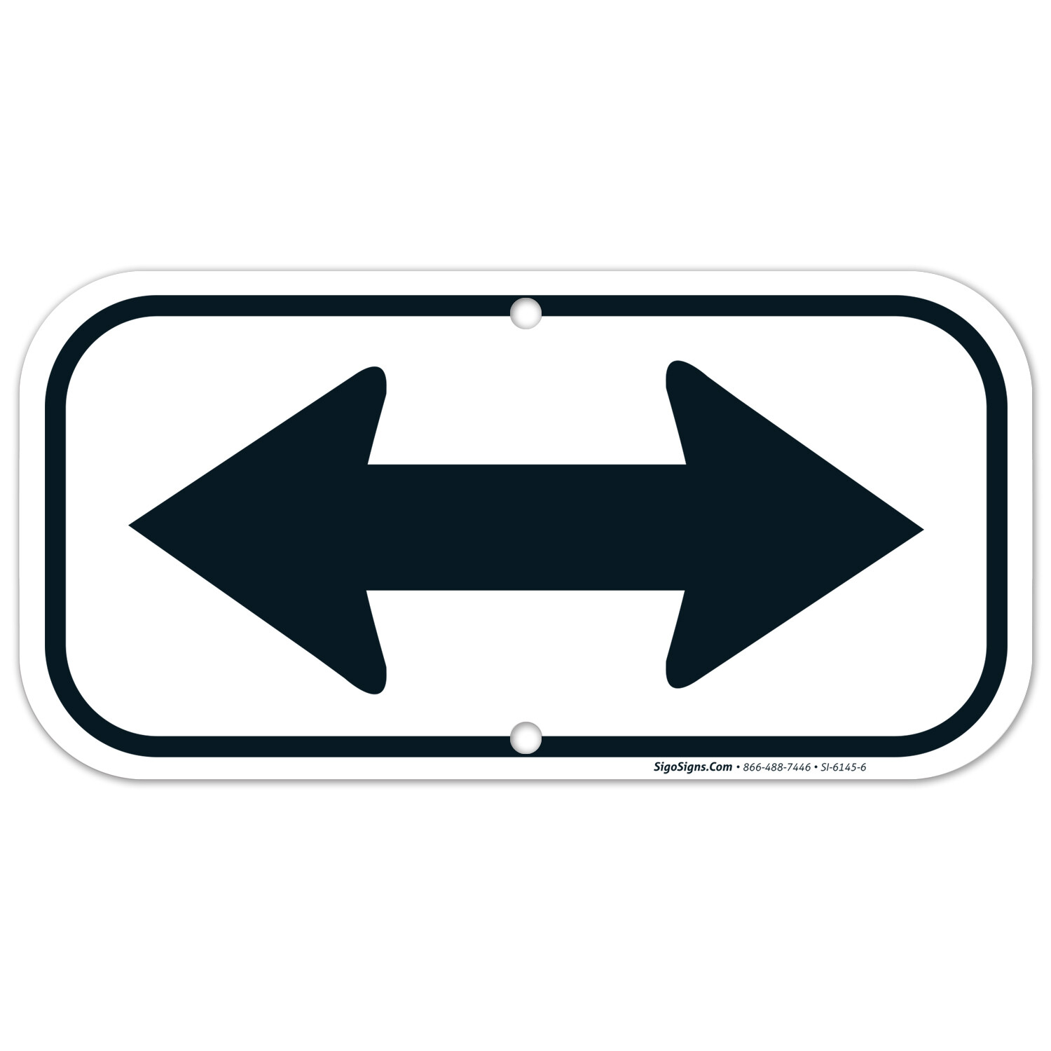 Both Side Black Arrow Sign, gallery