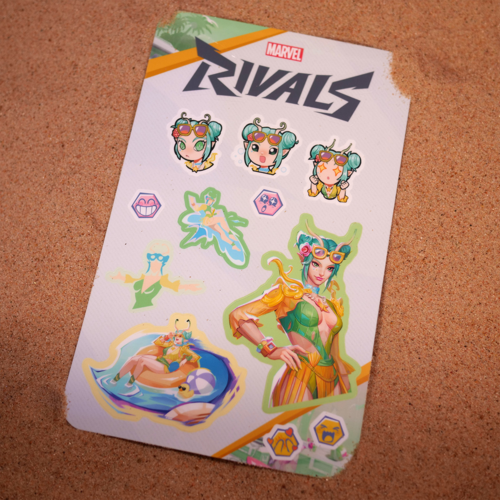 Marvel Rivals Mantis Summer Skin Sticker Sheet gallery