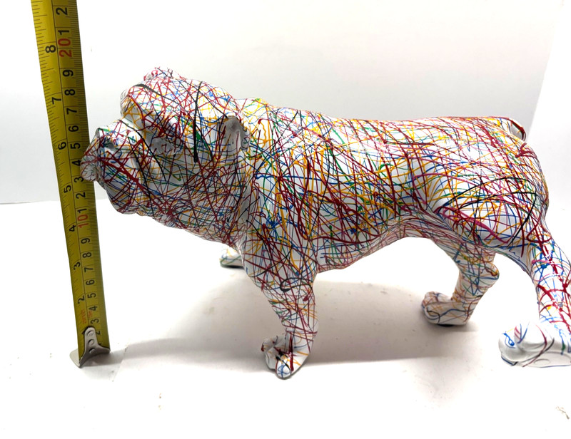Interior Illusions Plus Expressionist Bull Dog with Leg Up Excellent Condition gallery