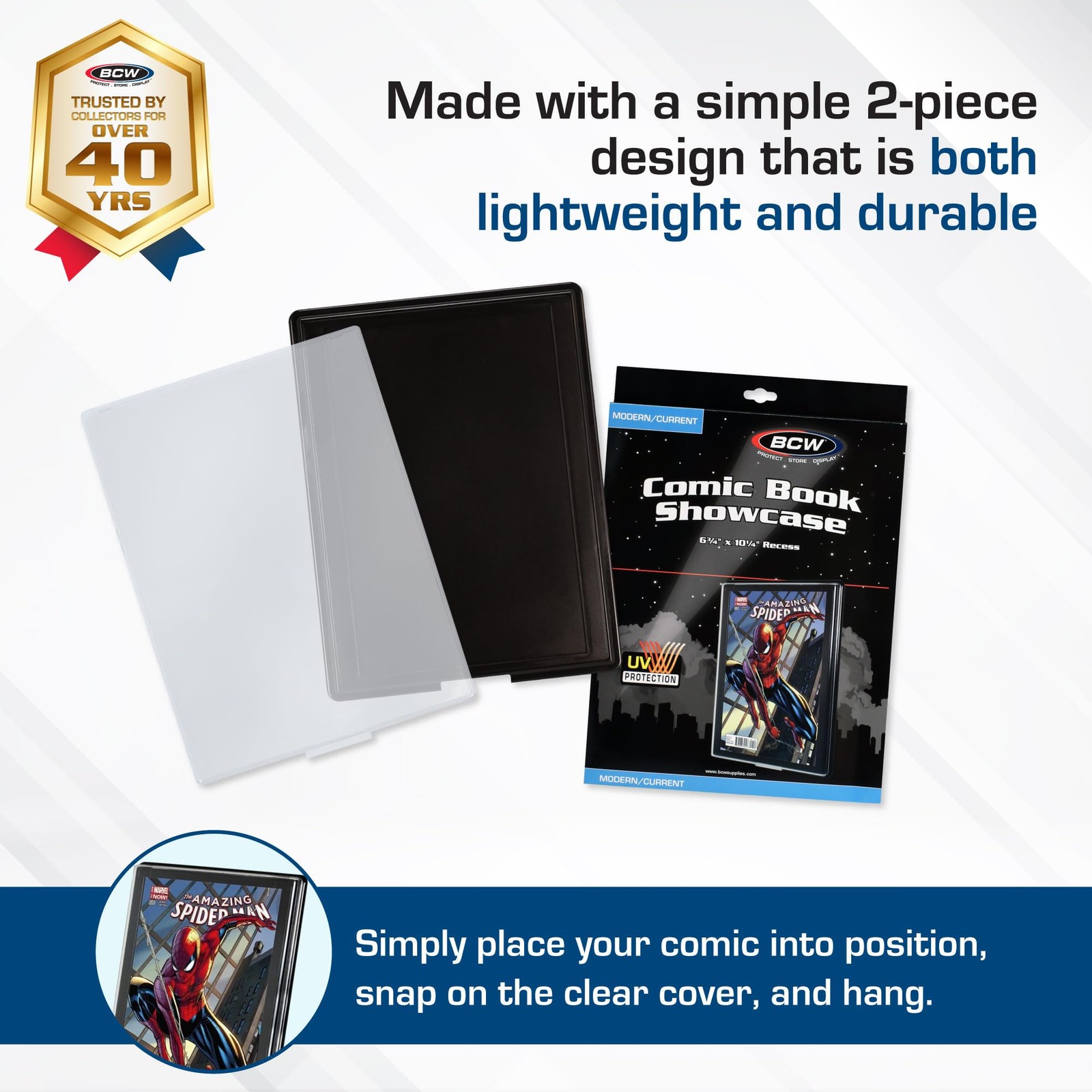 Comic Book Frame with UV Protection | Modern/Current Age | Comic Book Display... gallery