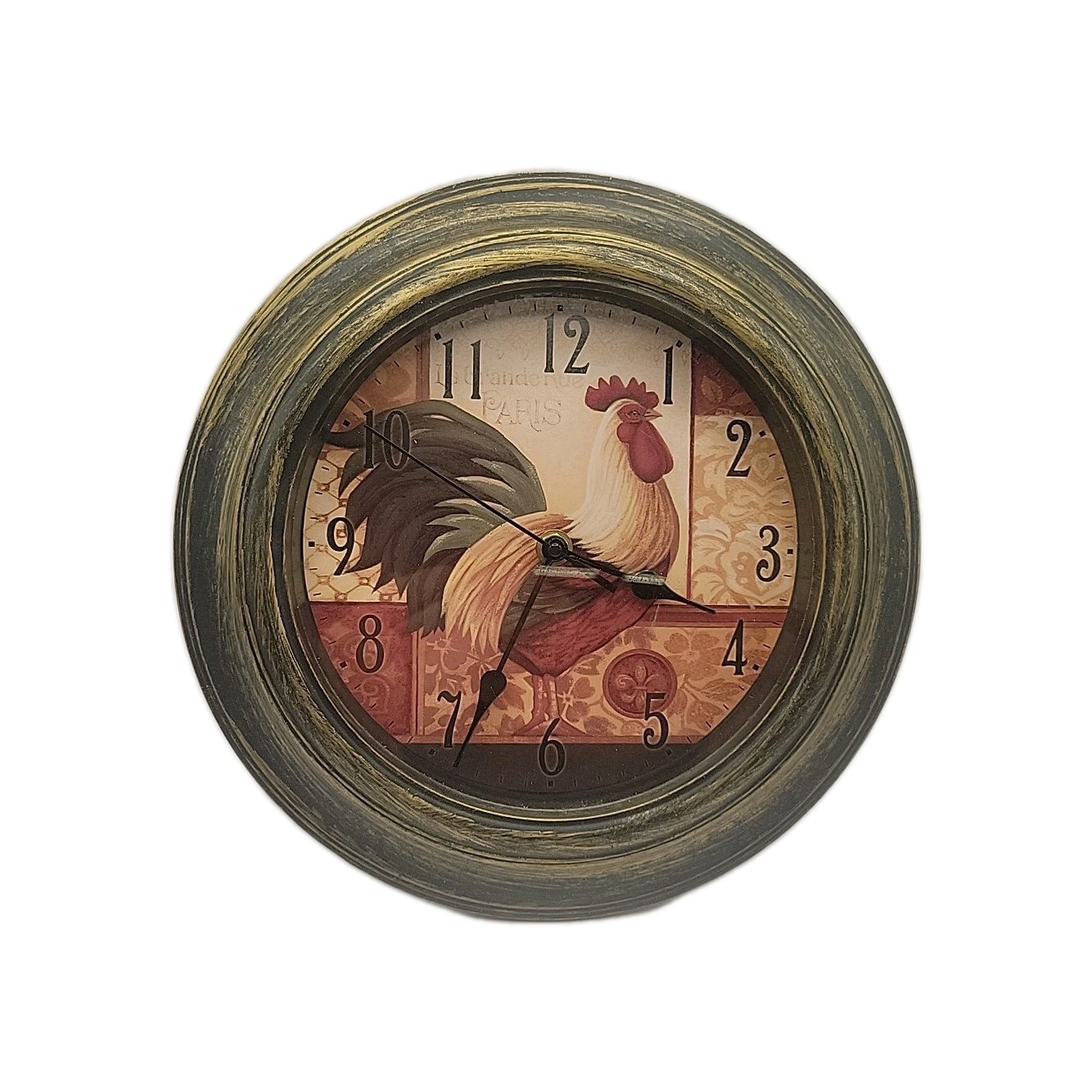 11" Decorative Rooster Wall Clock Tested Working A A Battery Not Included gallery