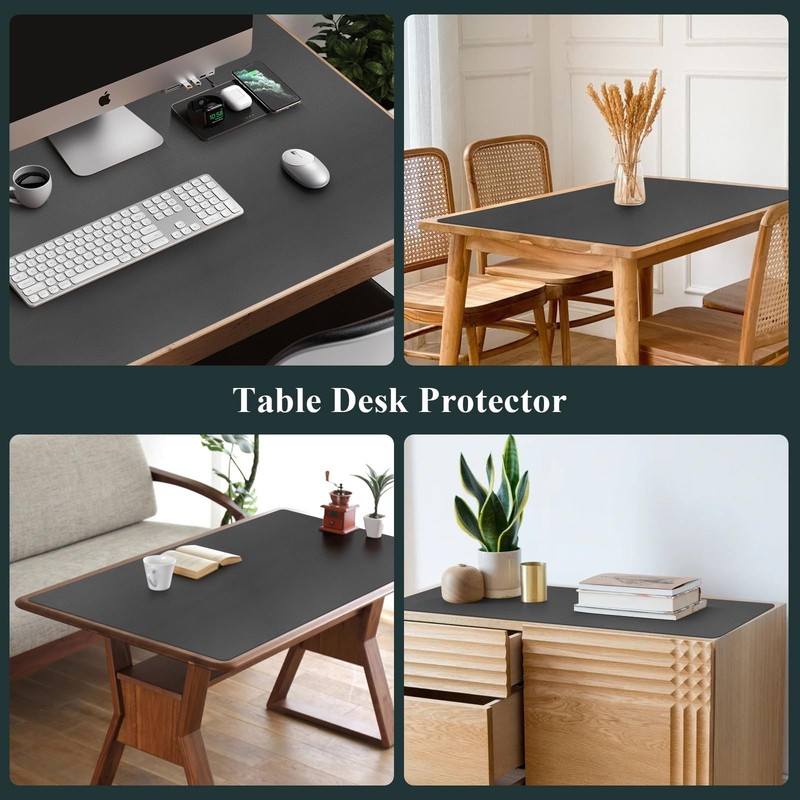 Furkit Dark Gray Plastic Table Protector Cover Pad 1.5Mm Thick Waterproof gallery