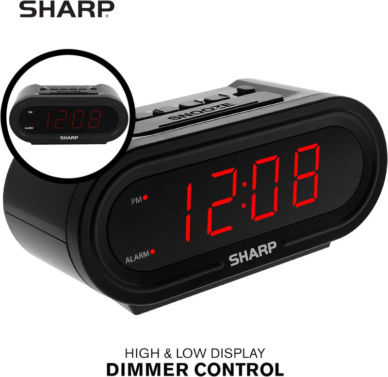 AccuSet Automatic Smart Alarm Clock – Self-Setting Digital Clock, Auto Time & DS gallery