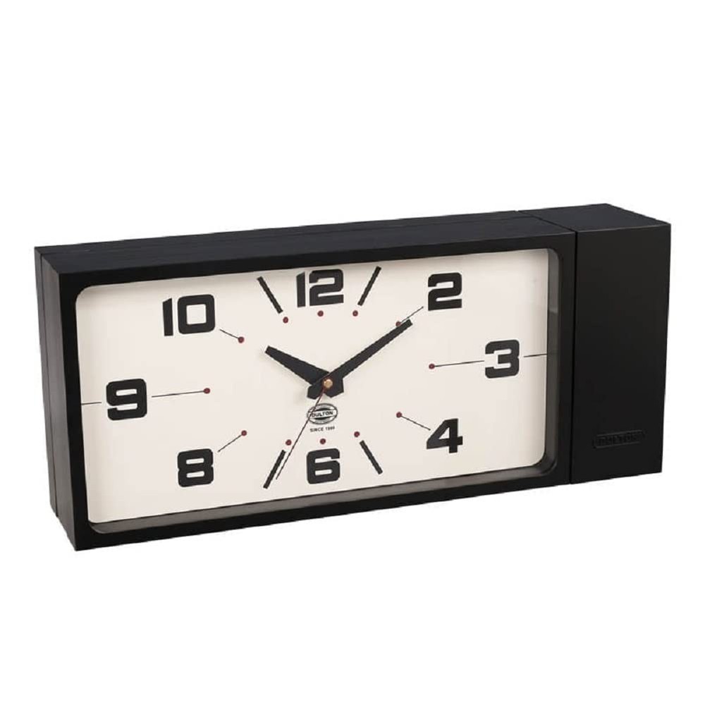 DULTON Double Face Wall Clock Rectangle H21-0362BK Black Magnet Type