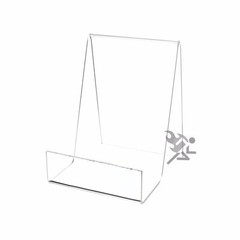 Acrylic 5.5″ Book or Box Display Stand Easel with 2″ Resting Shelf