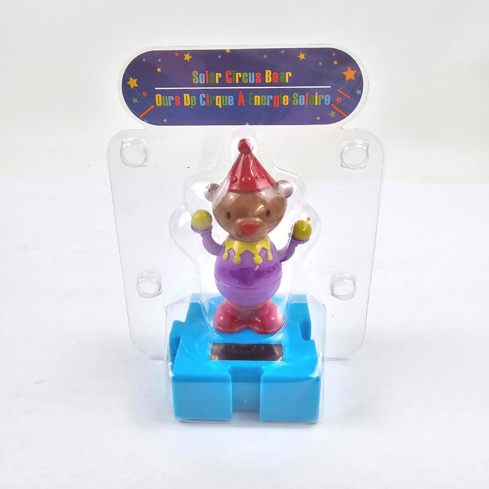 Solar Dancing Circus Connectables Bear Sun Light Powered Bobble Head Toy NEW gallery