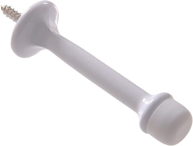 Hillman Hardware Essentials 852338 Rigid Door Stop, White gallery