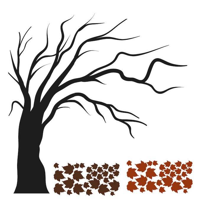 Autumn Spring Tree Wall Decal Wallpaper Floral Plant Life Removable Design, b35 gallery
