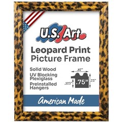 US Art Frames 0.75″ Leopard Print Solid Poplar Wood Picture & Poster Frames