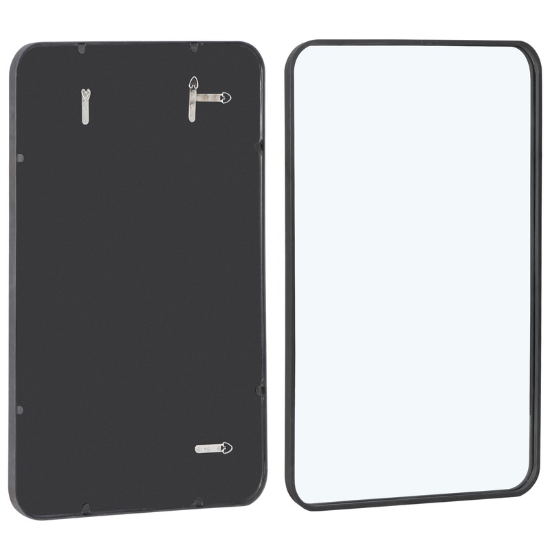 Black Rectangular Wall Mirror For Bathroom Bedroom Livingroom 24" x 36" gallery
