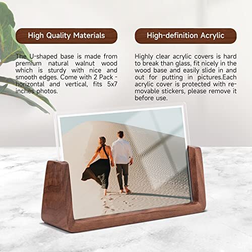 4x6 picture frames, Solid Rustic Wooden Photo Frames with 4x6 inch Horizontal gallery