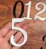 Reflective Magnetic Mailbox Numbers, 3.25 inches, Black/White gallery