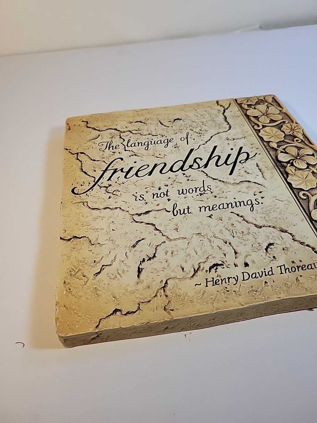 Ceramic Wall Decor Friendship Motivational Quote Henry David Thoreau gallery