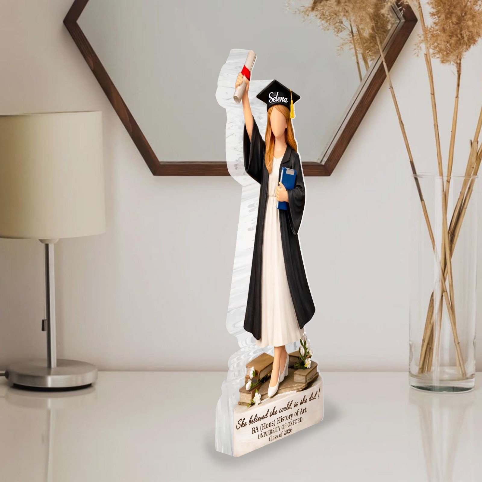 Custom Graduation Acrylic Plaque Gift for Daughter Granddaughter Class of 2026 gallery