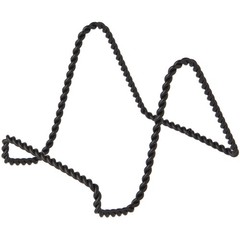 2 Pack Twisted Black Wire Tabletop Easel Stand Plate Book Holder 3×3 In