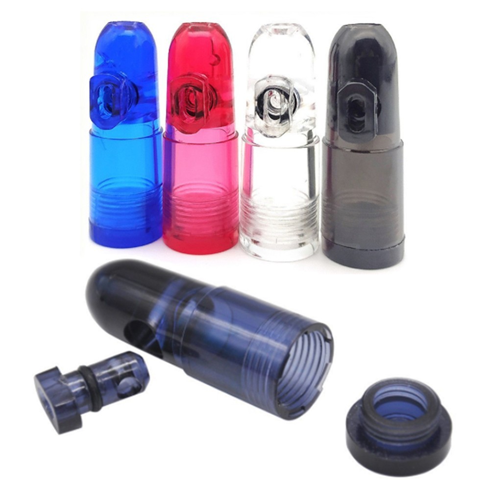 2Pcs Plastic Spice Jars Baskets Storage Box Bullet Dispenser Men Gift For Party gallery
