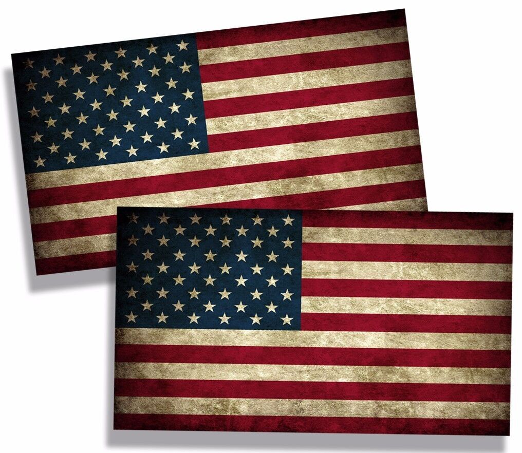 Rustic USA American Flag Sticker gallery