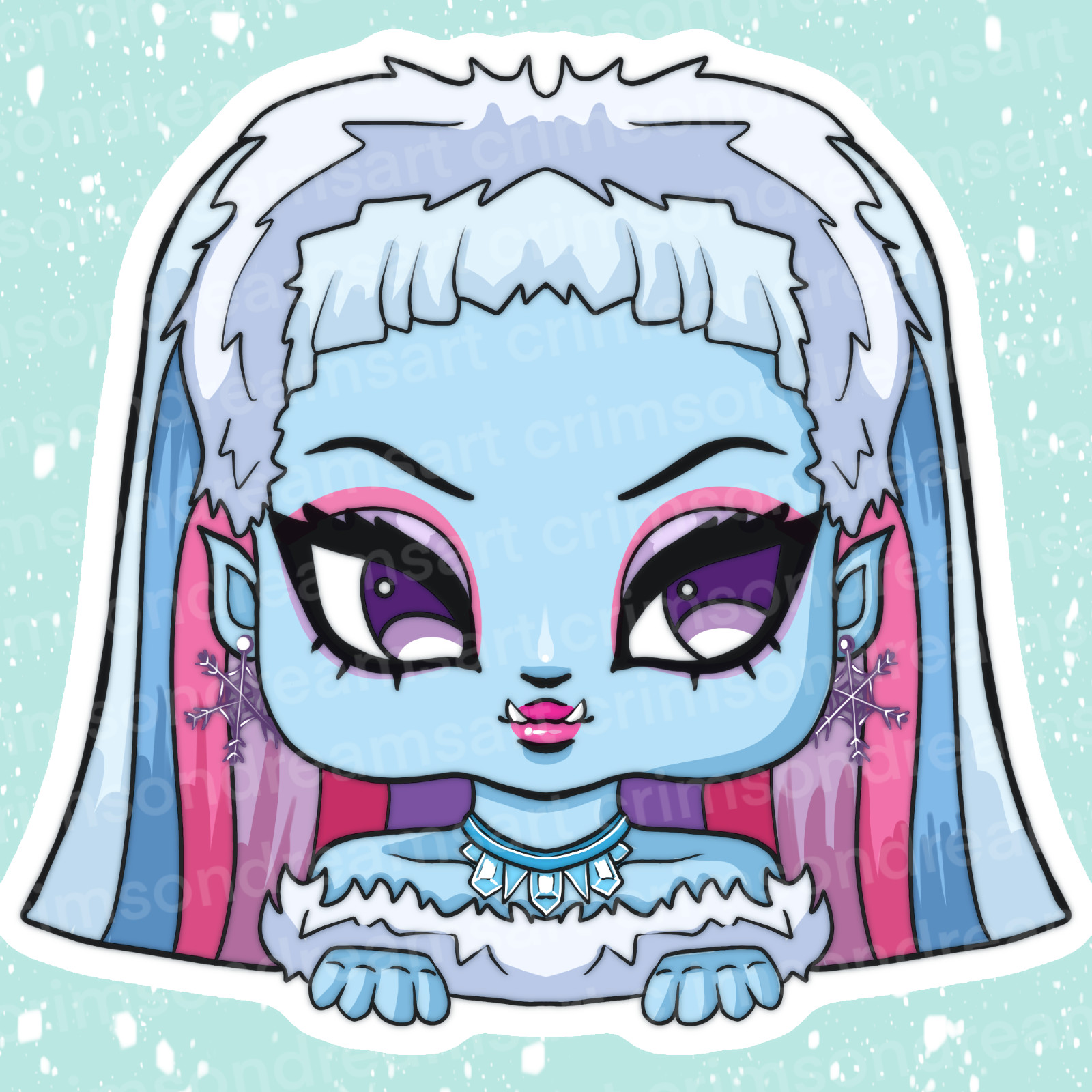 Abbey Bominable Character Sticker Monster High - Homemade, hand cut and original gallery