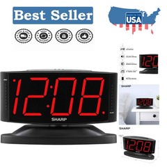 Effortlessly Simple LED Alarm Clock – Loud Alarm & Battery Backup – Compact Size