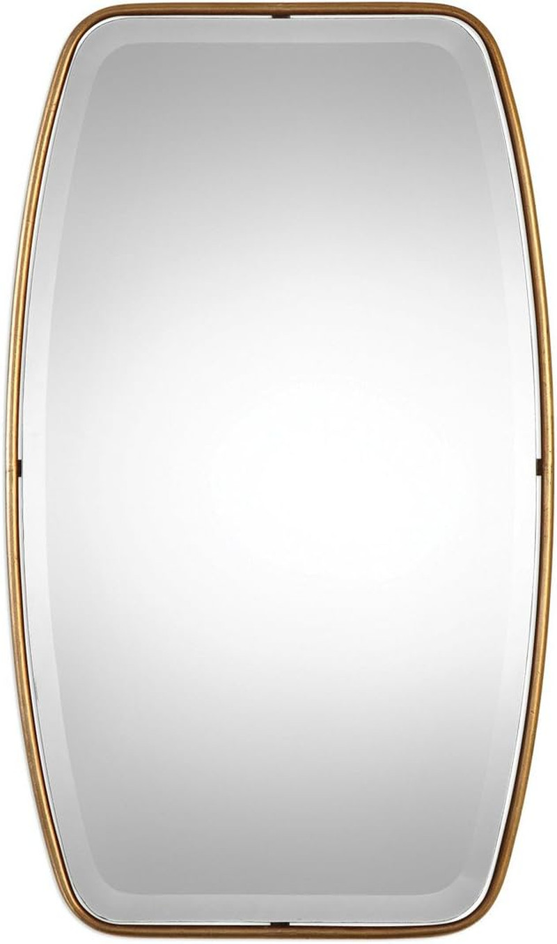 Canillo Antique Gold Rectangular Wall Mirror - 21" W x 36" H gallery