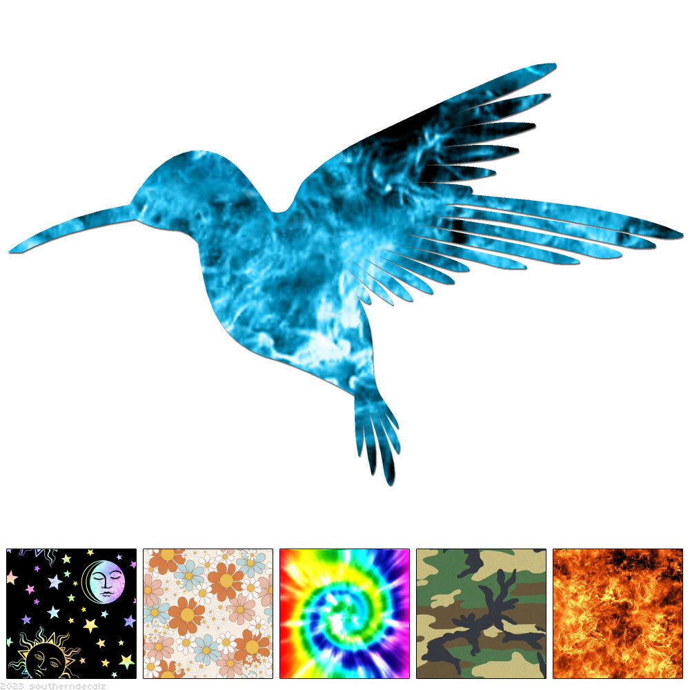 Hummingbird - Vinyl Decal Sticker - Multiple Patterns & Sizes - ebn6143 gallery
