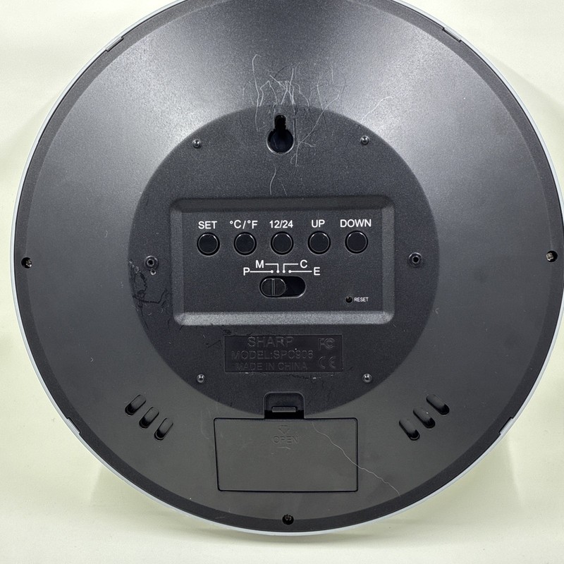 Sharp Atomic Digital Wall Clock SPC906 *DOES NOT HAVE EXTERNAL SENSOR* gallery