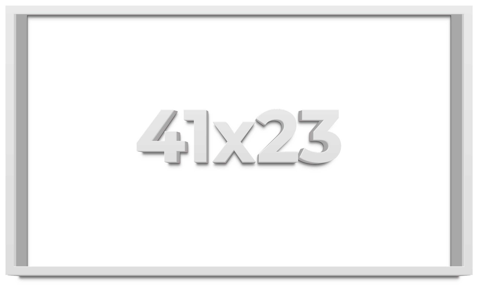 41x23 Shadow Box Frame White | 1 Inches Deep Real Wood Contemporary Shadowbox Di gallery