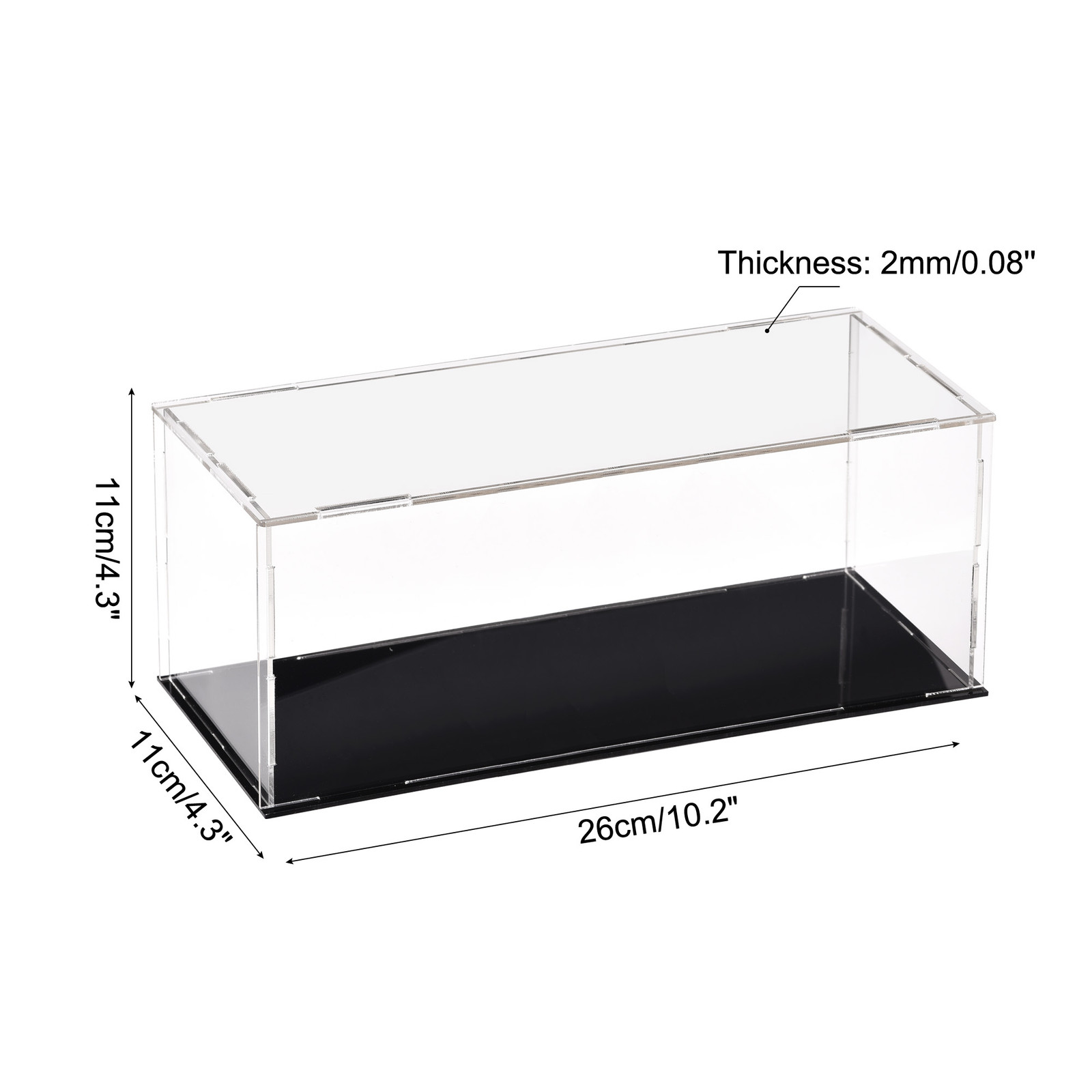 Acrylic Clear Display Case Box Dustproof Protection Showcase Box 25x10x10cm gallery