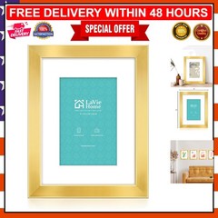 Stunning Gold 8×10 Frame with Protective Plexiglass – Perfect for Home Decor