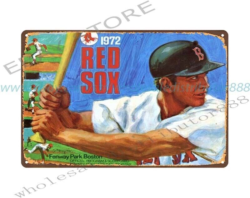 artwork decor 1972 baseball vs Program metal tin sign gallery