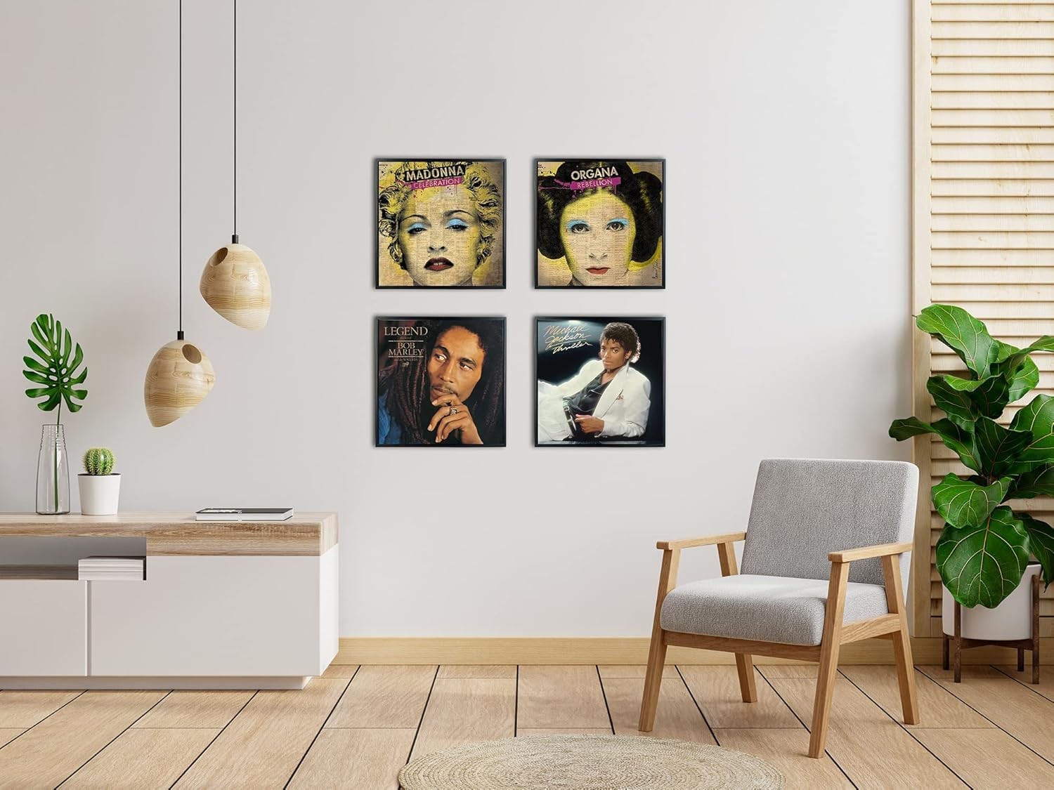 Memory Keeper,4 Pack, Record Album Frame 12.5x12.5 Inch Aluminum Metal Picture F gallery