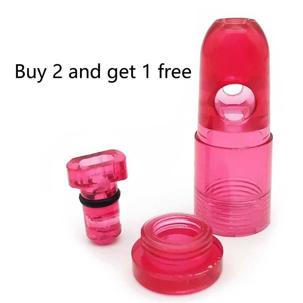 2Pcs Plastic Spice Jars Baskets Storage Box Bullet Dispenser Men Gift For Party gallery
