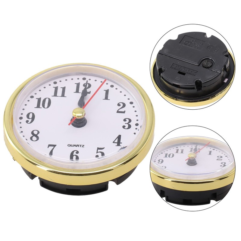 .65MM Quartz Clock Inserts Movement Replacement DIY Gold Silvery Arabic Numbers. gallery
