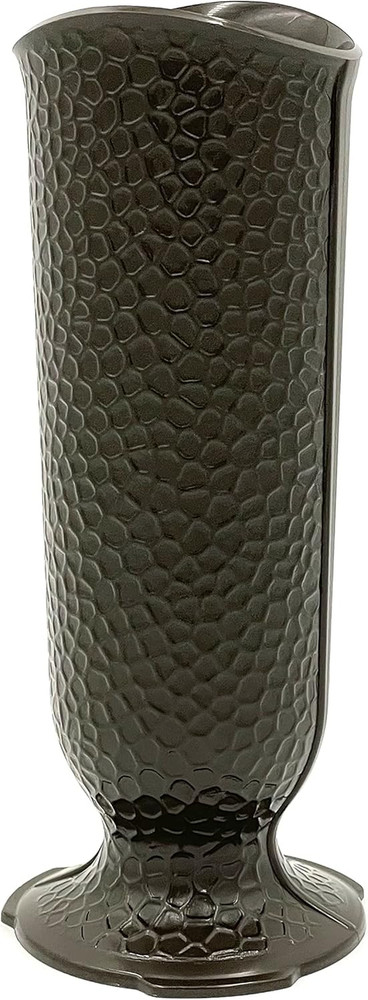 ' Ionic Vase - Replacement Cemetery Flower Vase - 4" D Base with 3 Flanges to Lo