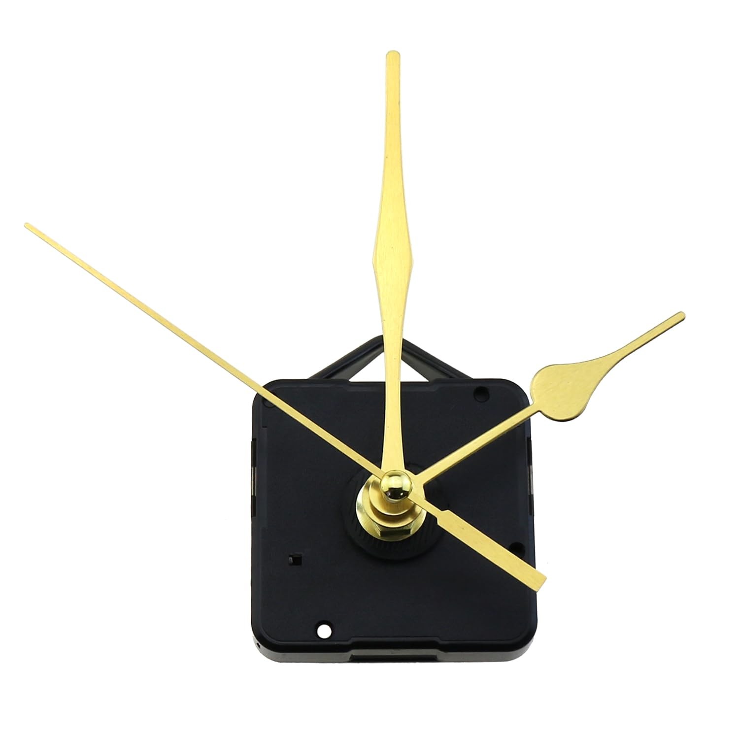 LUORNG Battery Powered DIY Clock Mechanism Replacement Kit Silent Small, Gold gallery