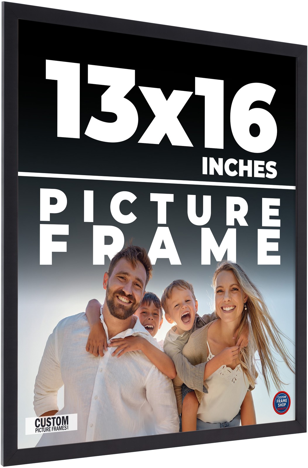 13x16 Frame Black Real Wood Picture Frame Width 0.75 inches | Interior Frame Dep gallery