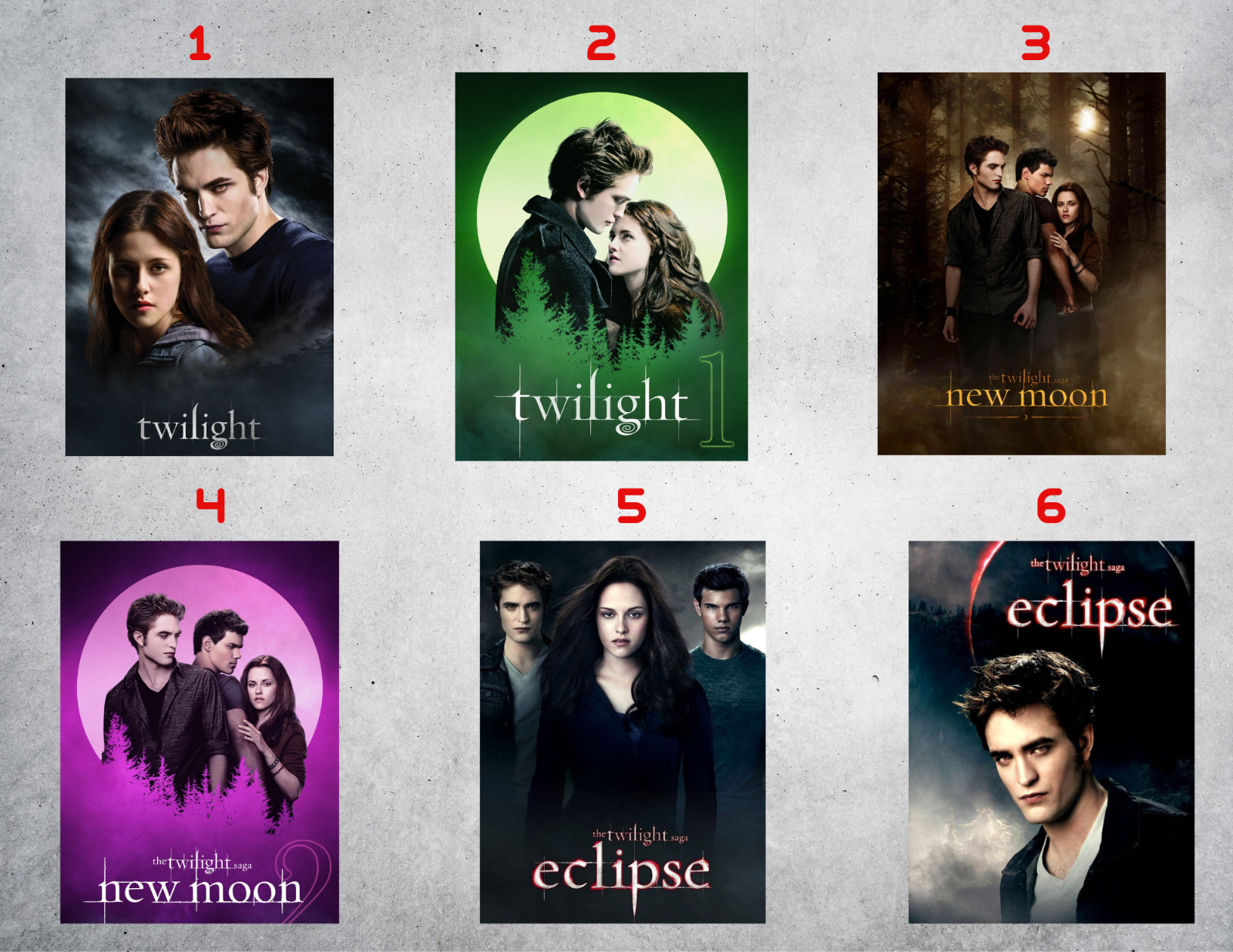 Twilight Movie Wall Collage Poster Prints gallery