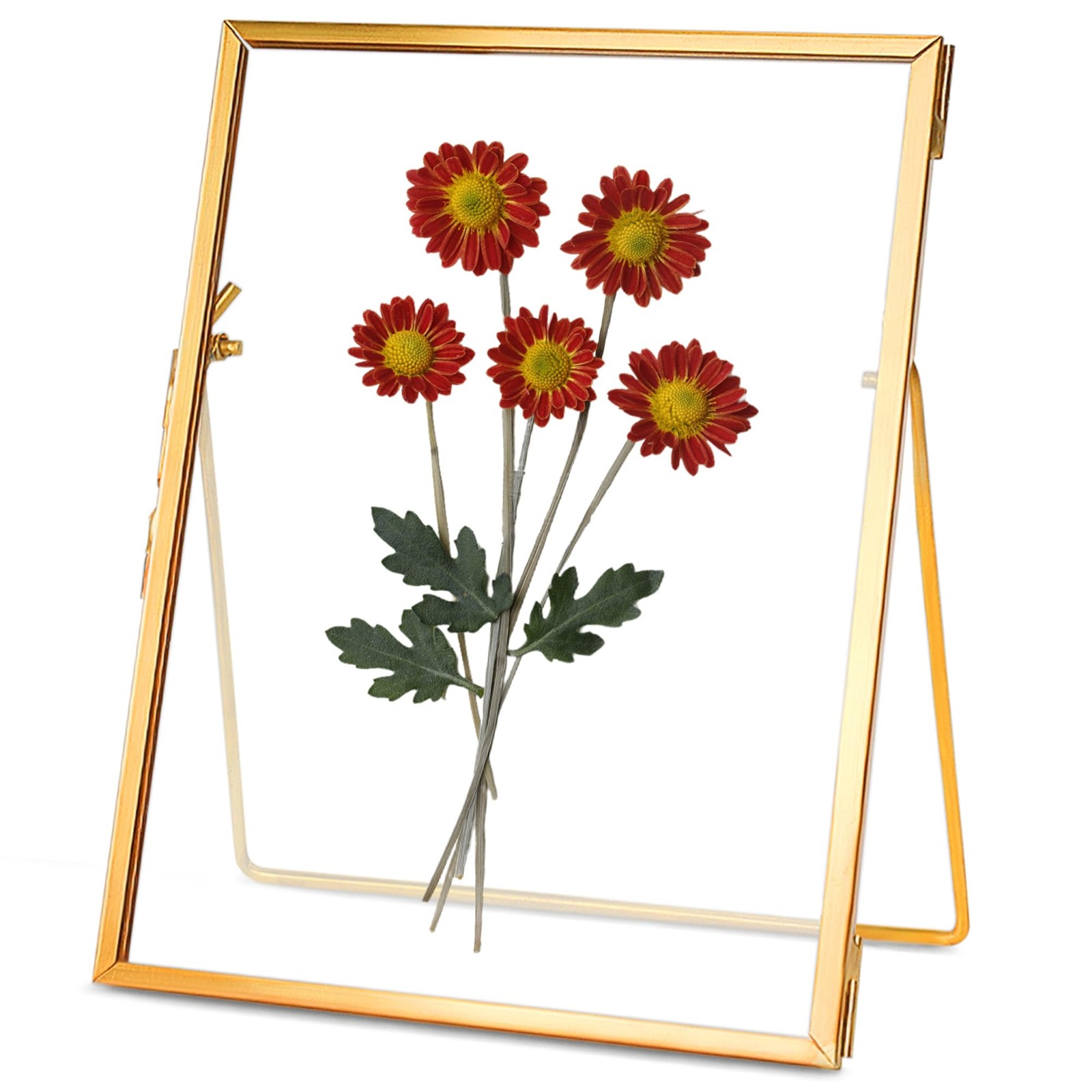 Glass Pressed Flower Frame Handmade, Floating Picture Frames for Pressed Flow... gallery