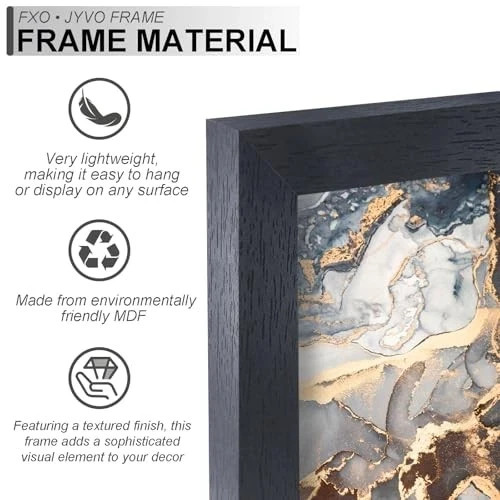 Engineered Wood Frame, Black Picture Frame for 24 x 32 Inch Poster 24x32 1 gallery
